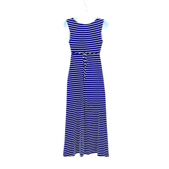 🎉Host Pic Isabel Maternity Maxi Dress Womens Size XS Blue White Stripe - Picture 4 of 9